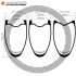 Wellenform 700C 55x28mm Carbon Tubeless Felge mit Haken/ohne Haken/Tubular für Rennrad